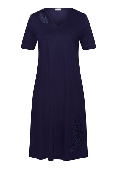 74891 Anne Short Sleeve Nightgown 100cm - 2621 Evening Blue